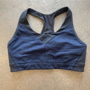 Patagonia Navy and Black Racerback Sports Bra
